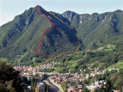 90  Monte Zucco da S. Pellegrino ( Sent. Panoramico-  506A EE in rosso-Sent 506 E in arancione